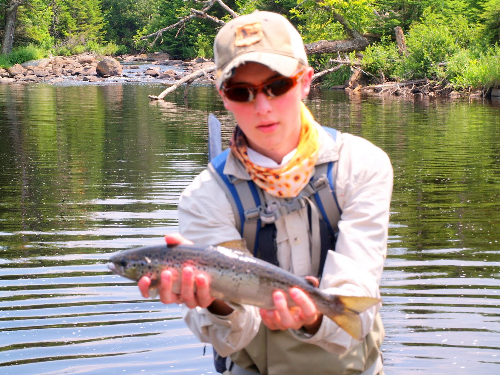 Schroon River Angler Epic Brookie water turns Epic Landlocked Salmon