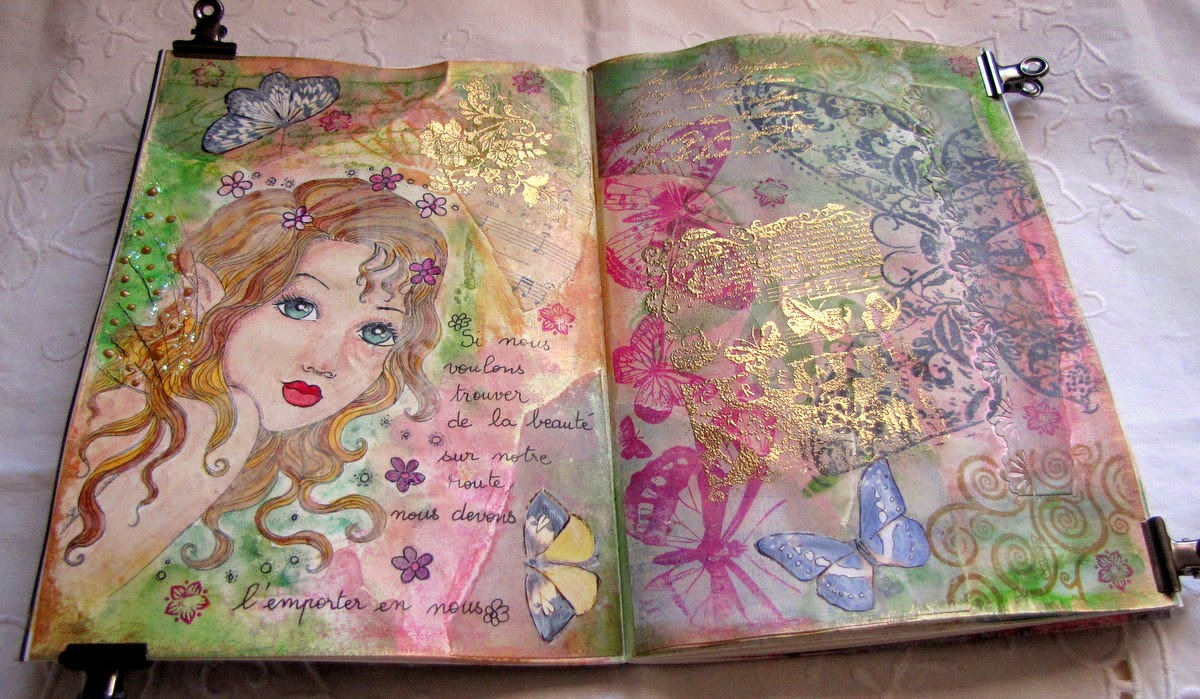 Val du lac Art journal Fantasy