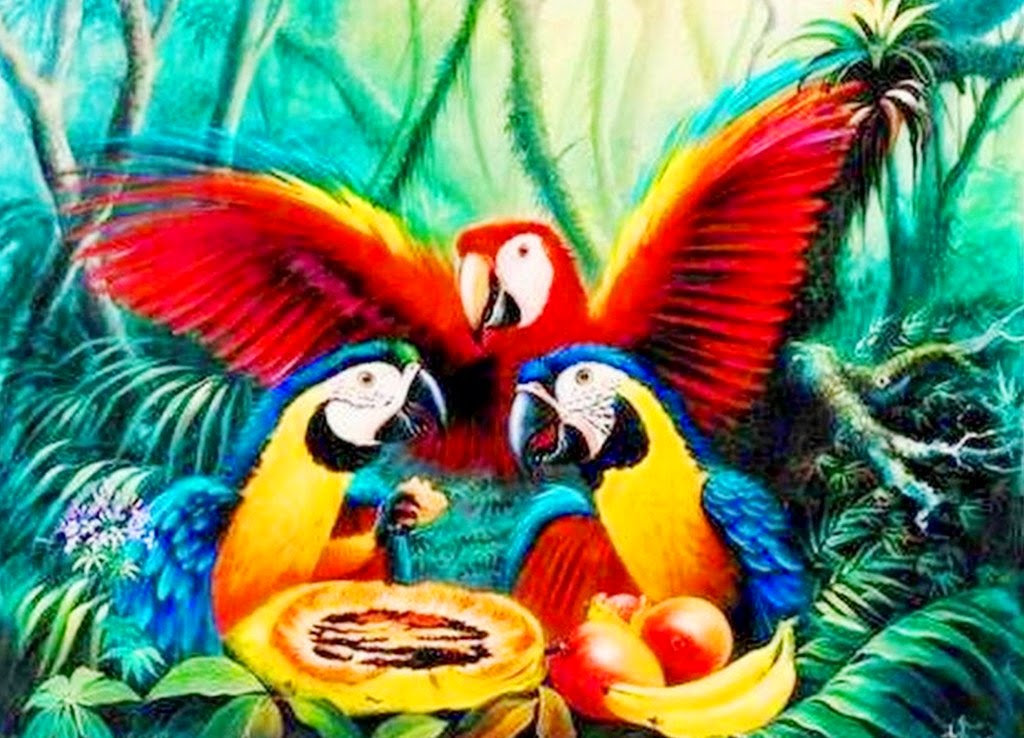 cuadros-de-pajaros-pintados-al-oleo oleos-de-pajaros