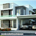 3600 sq-ft contemporary villa exterior elevation