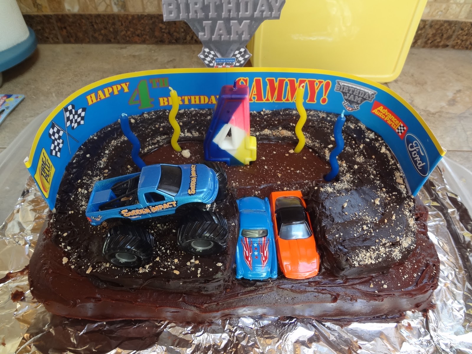 Id Mommy Diy Monster Truck Birthday Party