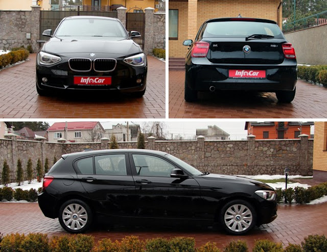 BMW 1-Series вид спереди,сзади, слева
