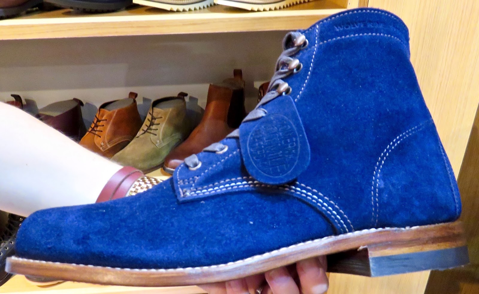 wolverine 1000 mile blue suede