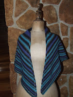 egyszerű kendő színátmenetes fonalból