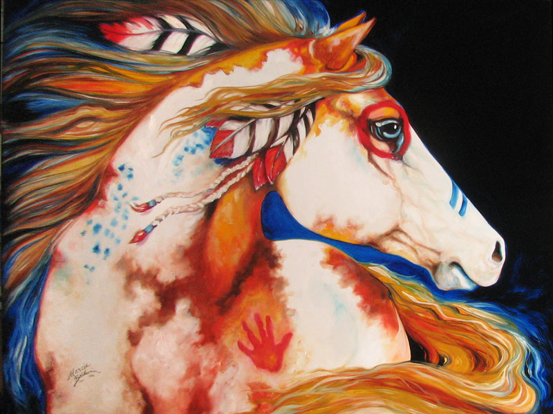 White Wolf : Marcia Baldwin : An American artist who uses oil paints to