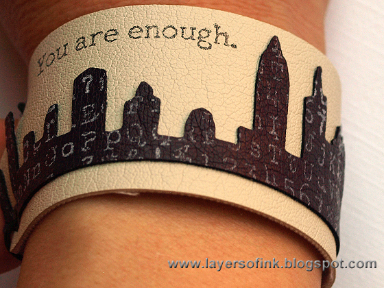 Layers of ink - You are Enough Bracelet