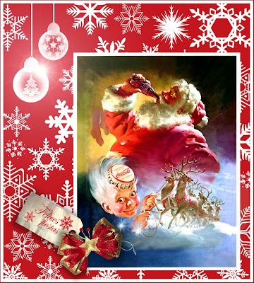 collage vintage digital navidad retro