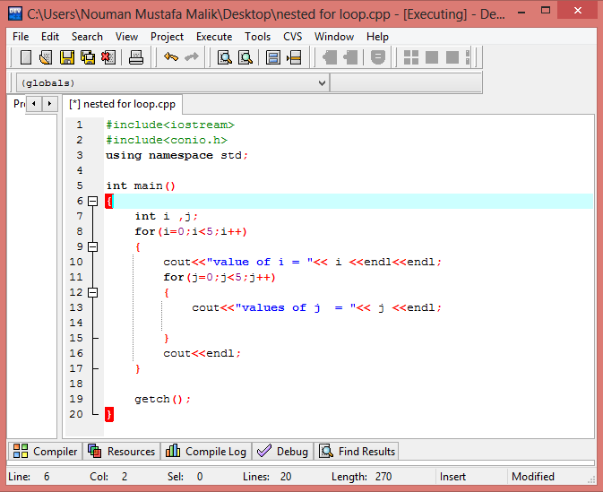 For Loop Syntax In Dev C++ For Loop Syntax In Dev C++