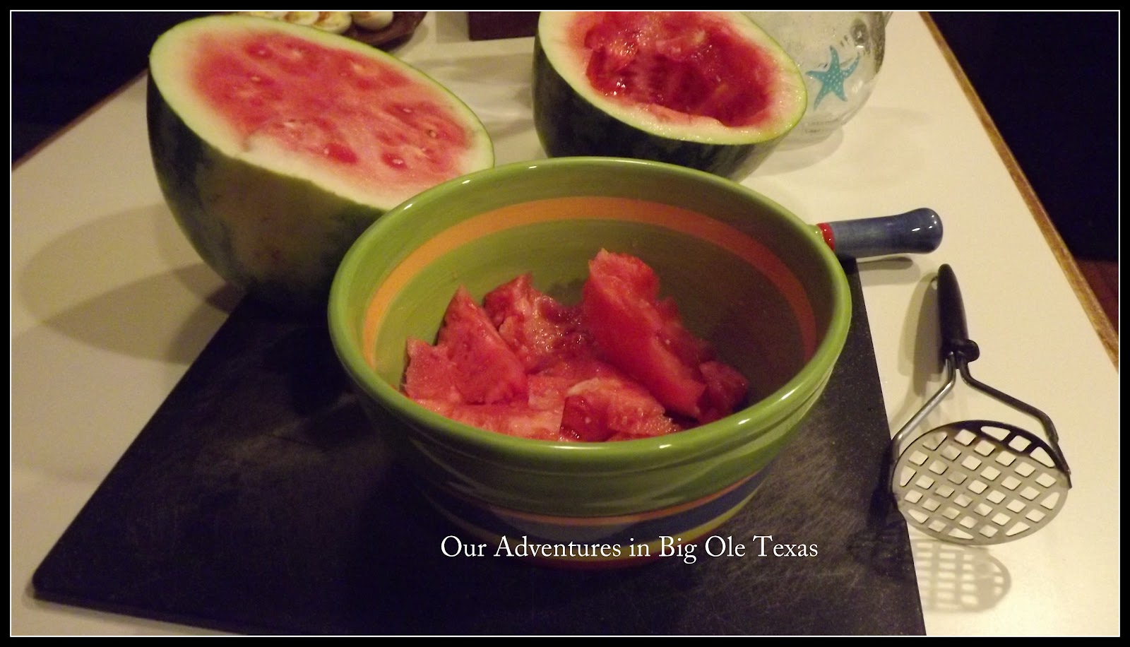 How to Make Watermelon Water {Agua de Sandia} Simple.Beautiful.Life.