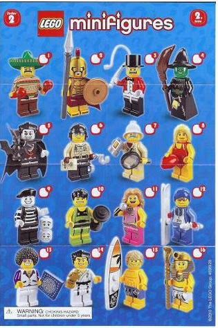 New LEGO Collectible Minifigure SERIES 2 Mime