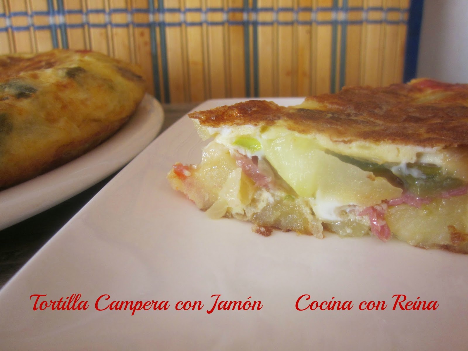 Tortilla Campera Con Jamón Serrano #jamonts
