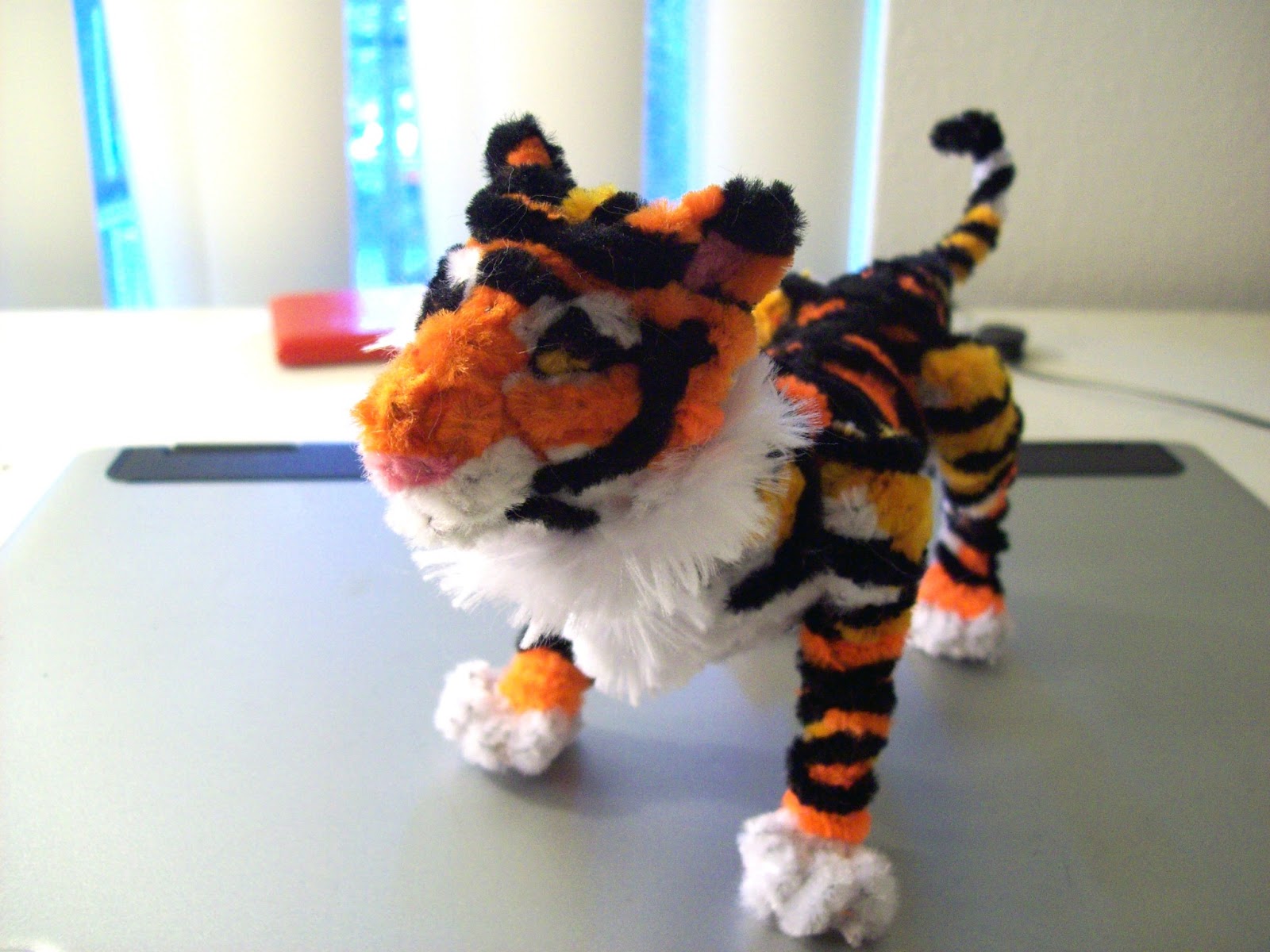 Ash's process blog Pipe Cleaner Tiger Sculpture and Process