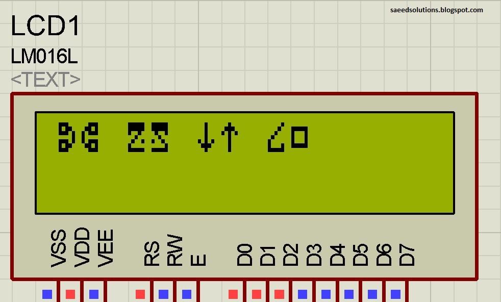 Saeed's Blog 8051 Displaying Custom Characters On LCD (C Code