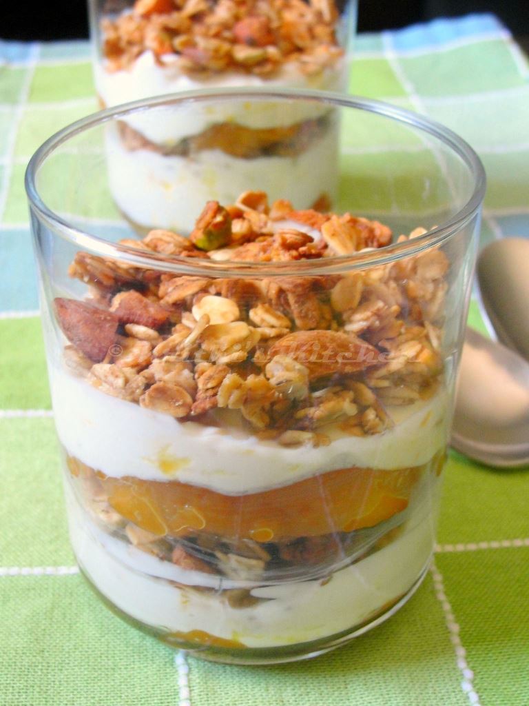 Krithi's Kitchen Parfait!! with Yogurt, Homemade Granola and Glazed