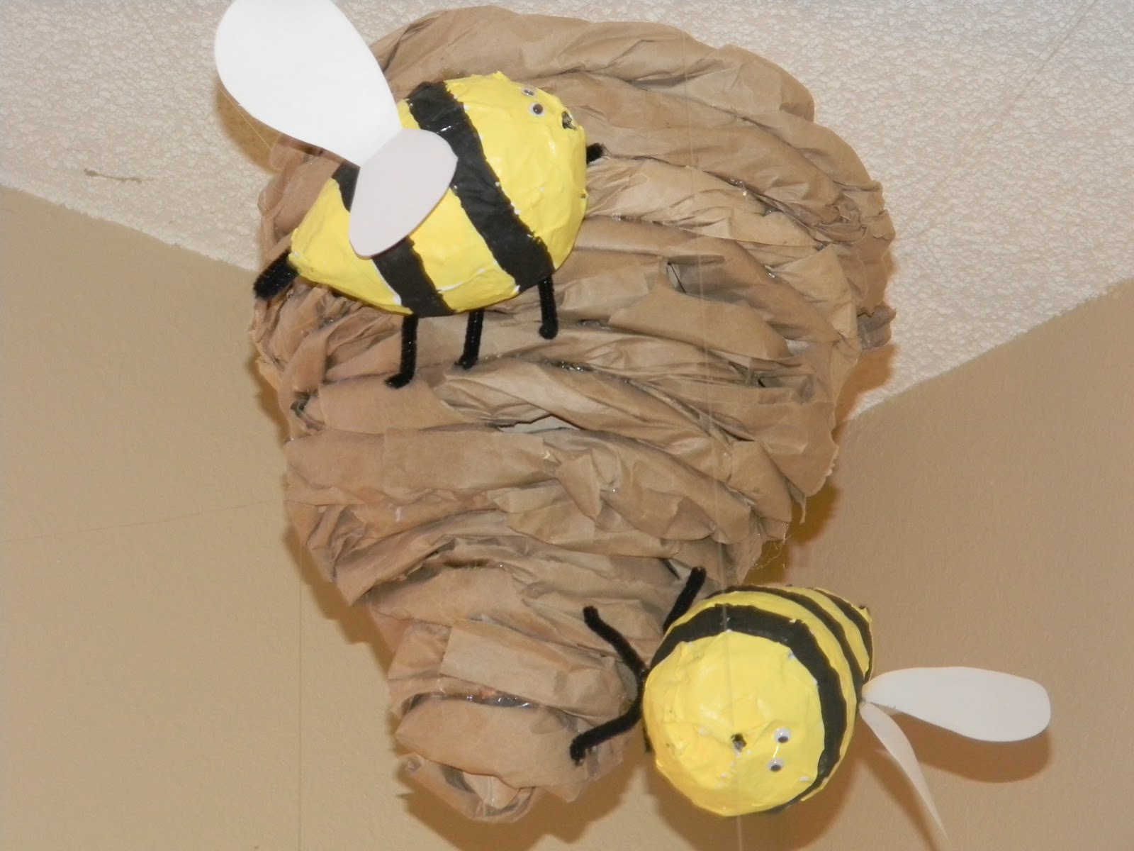 paper mache bee