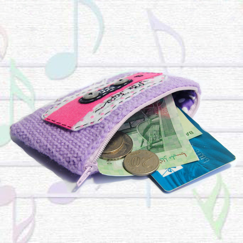 One Love Cottage Crocheted Cassette Tape Wallets
