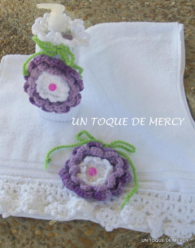 Un toque de mercy: set para bano de crochet
