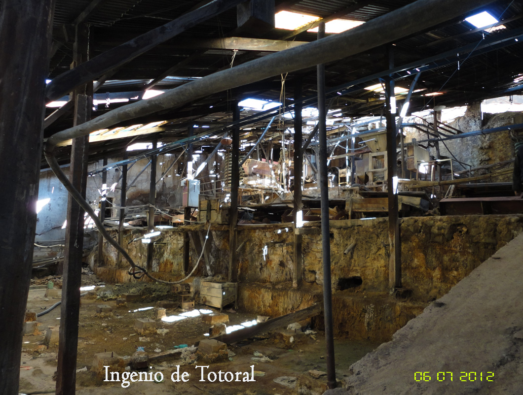 Interior del ingenio de Totoral