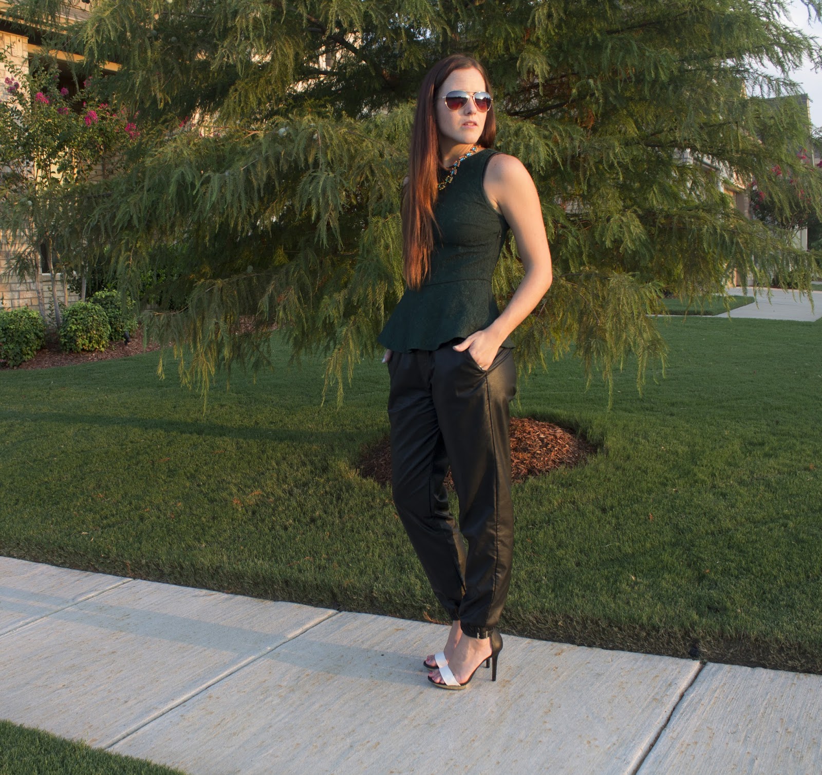 Track Pant + Leather individually abby