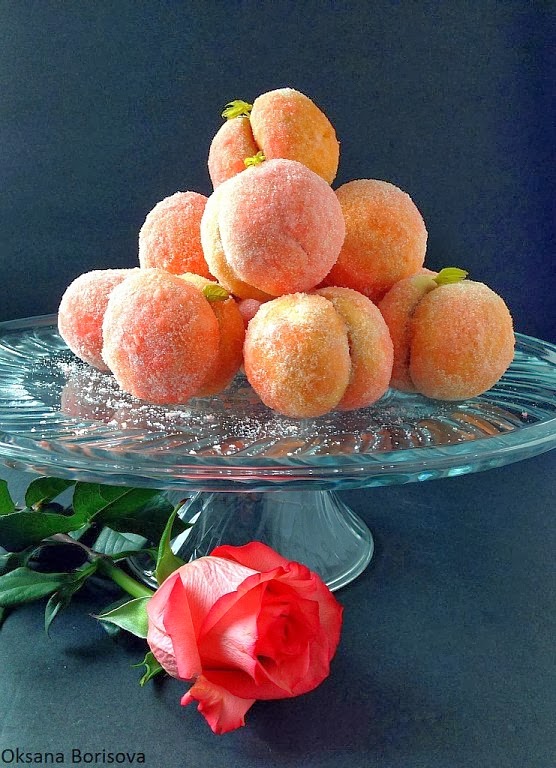 Персики Из Теста Фото