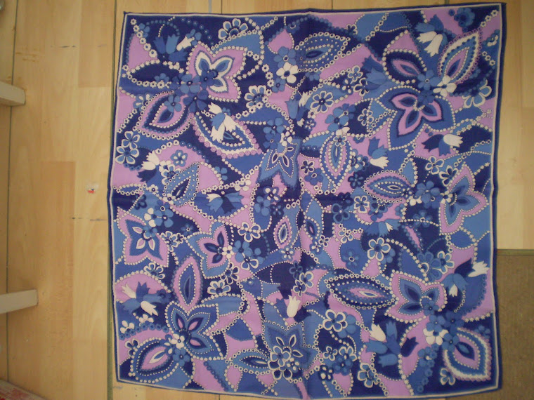 scarf, blue-lyla, floral