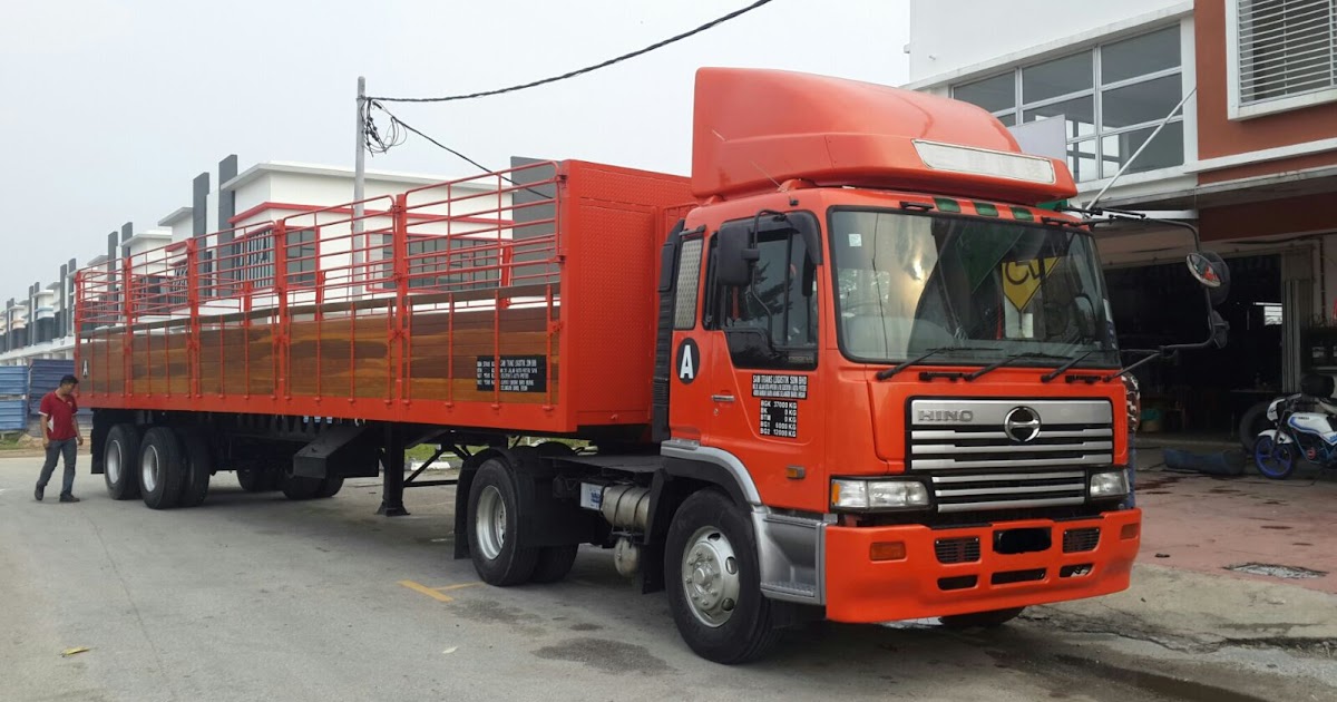 Lori Kren Service Treler 40 kaki kargo trailer 40 feet Ijok