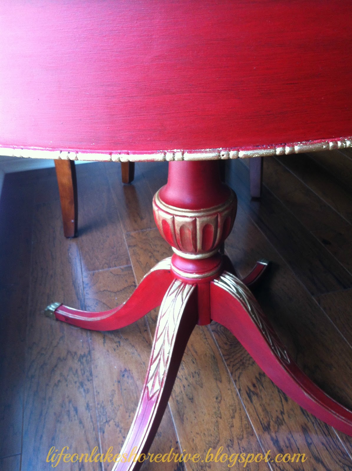 ASCP Emperor's Red Table Makeover Life on Lakeshore Drive