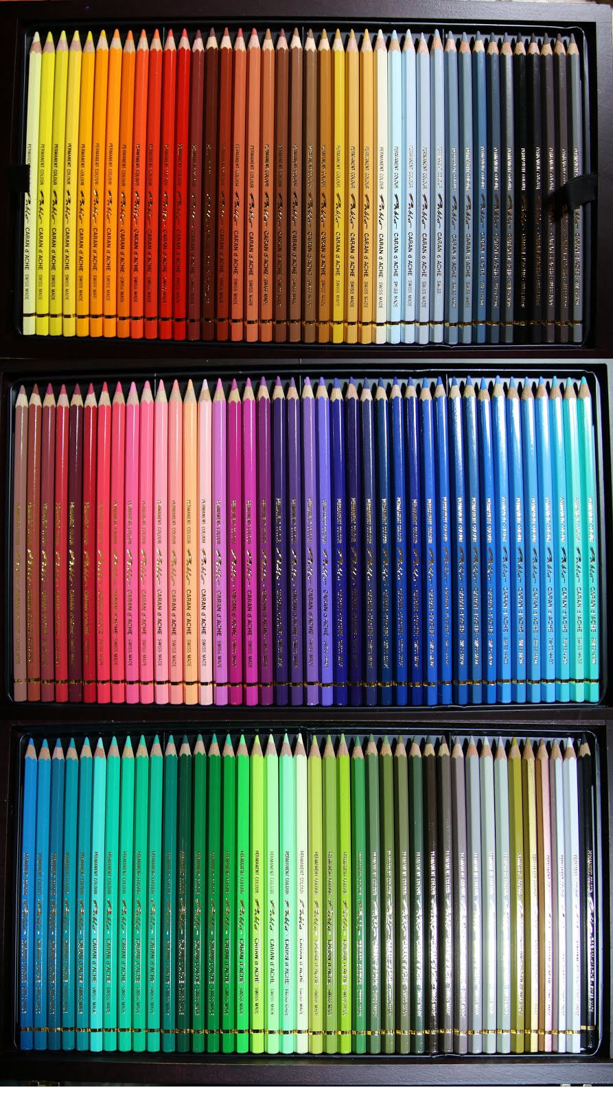 Caran D'Ache : Pablo Colored Pencil : Set Of 120 : Wooden Case