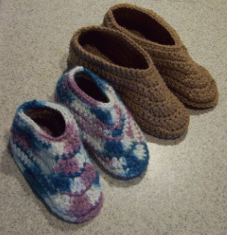 free crochet boys mens slipper patterns