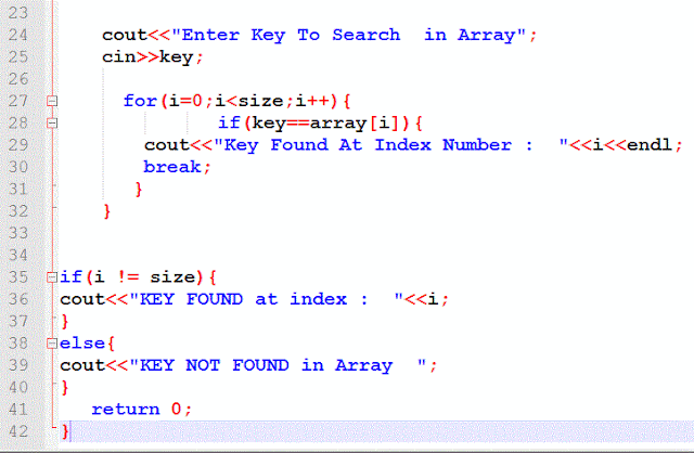 Simple Array Programs In C