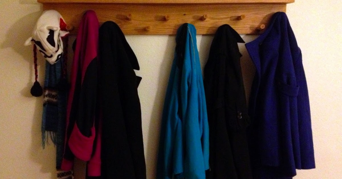 The Modern DIY Life DIY Wall Hanging Coat Rack