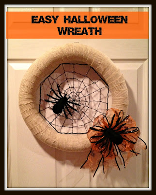 burlap, Halloween, Wreath, Spider, Halloween Decor