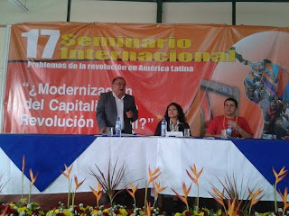 "Se inaugura en Quito el 17º Seminario Internacional Problemas de la Revolución en América Latina" - julio de 2013 17+seminario