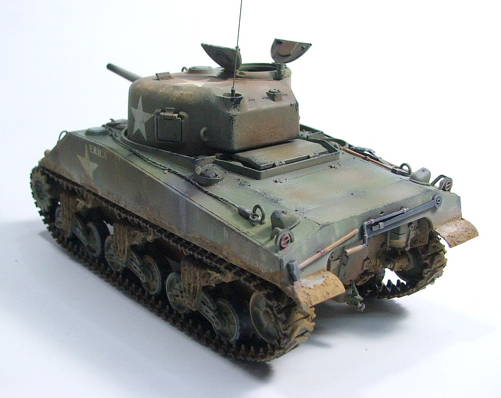 M4 (75) DV Sherman medium tank (direct vision) early case report