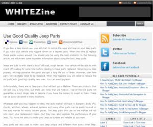 Whitezine Blogger Template