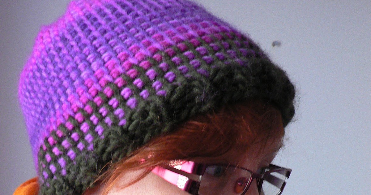 Knit 'n Pearl Tunisian Crochet Hat Tutorial