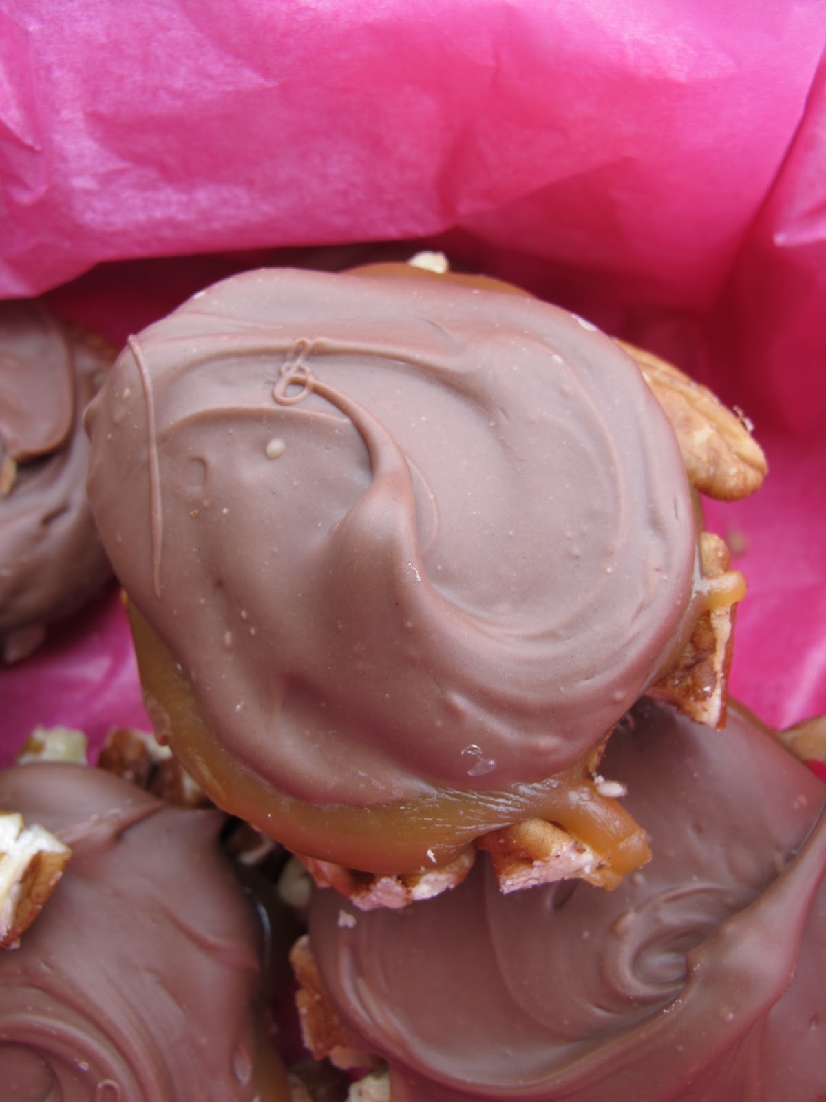 Fantastic Turtles with Homemade Caramel Purple Chocolat Home