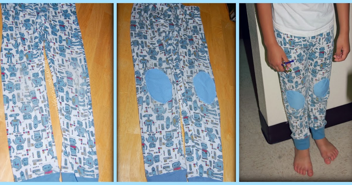 Temporary Waffle Patch Jammy Knees DIY