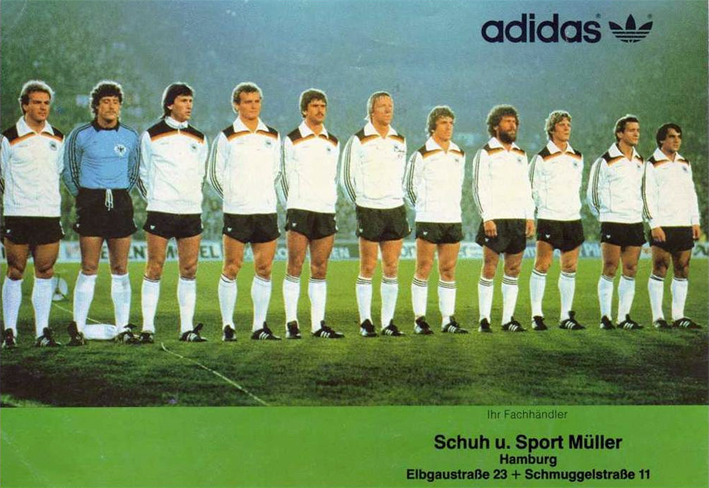 THE VINTAGE FOOTBALL CLUB ALLEMAGNE 1982.