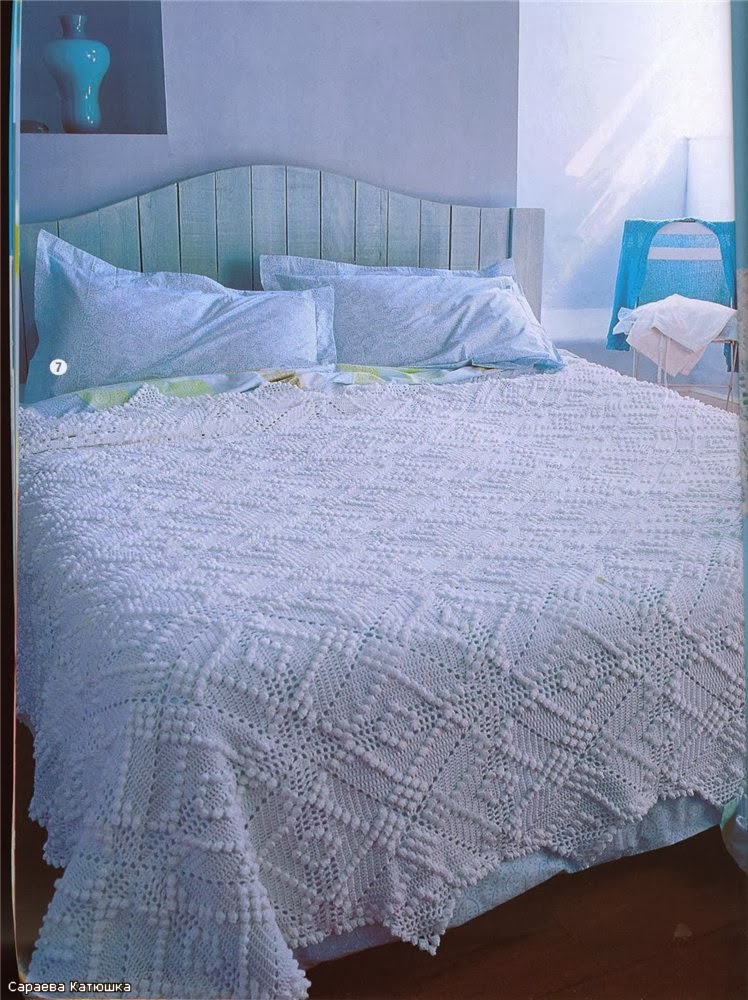 Crochet: CROCHETED BEDSPREAD