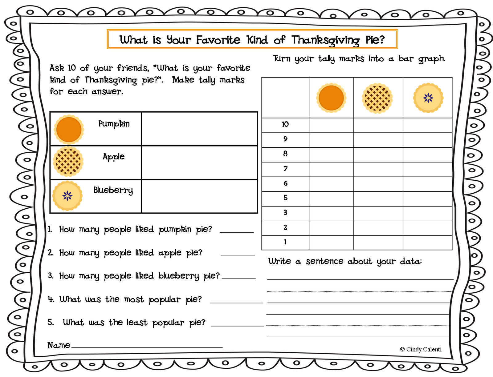 worksheet. Thanksgiving Graphing. Worksheet Fun Worksheet Study Site