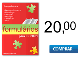 E-book Formulários para ISO 9001