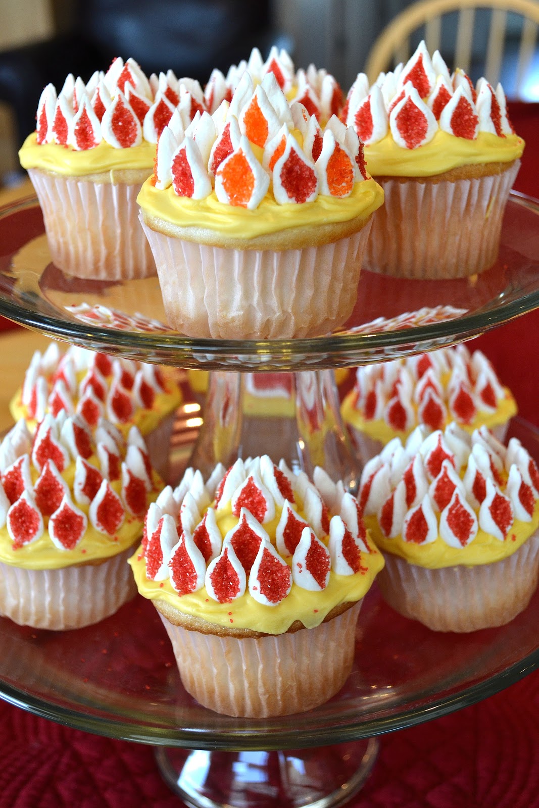 Catholic Cuisine: Flaming Cupcakes for Pentecost!
