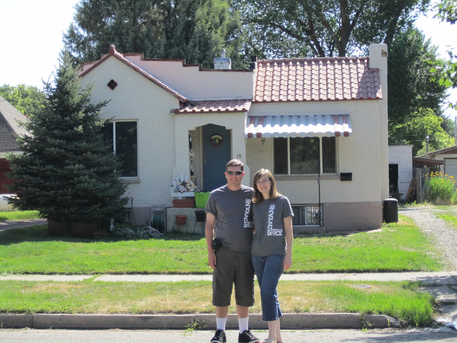 Tim in English Napoleon Dynamite's House and the city of Preston, Idaho