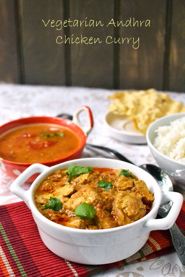 Vegan Andhra Kodi Kura (Vegan Chicken Curry) Vegan Andhra Kodi Kura (Vegan Chicken Curry)