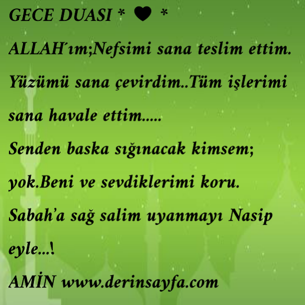 Gece Yatmadan Once Okunacak Dua Guzel Sozler Dini Anlamli Sozler Ayrilik Ask Sevgi Sozleri Mesajlari