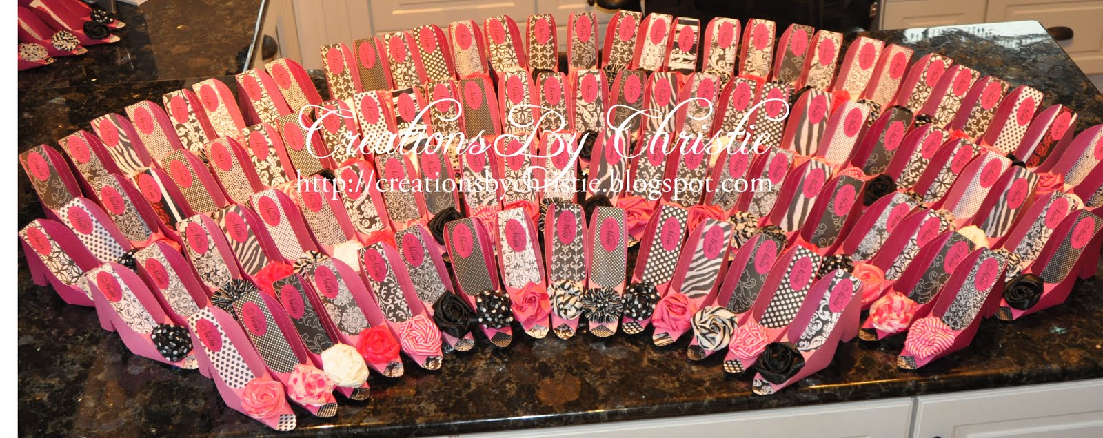 Creations By Christie 100 Designer Shoe Favors