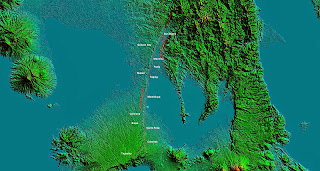 PHIVOLCS West Valley Fault Line Google Map- Relief Map