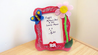 DIY Felt Mother's Day Frame with Bubs B4Astudios