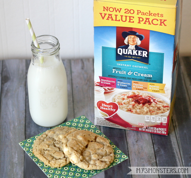 My 3 Monsters Peaches n' Cream Oatmeal Cookies & Free Lunchbox Joke